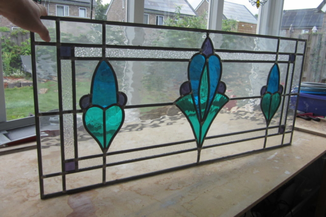 Glas in lood voorzetraam